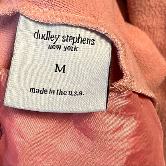 Dudley Stephens Fleece Light Pink Cobble Hill Turtleneck Terry Fleece Sz M EUC - Picture 11 of 15